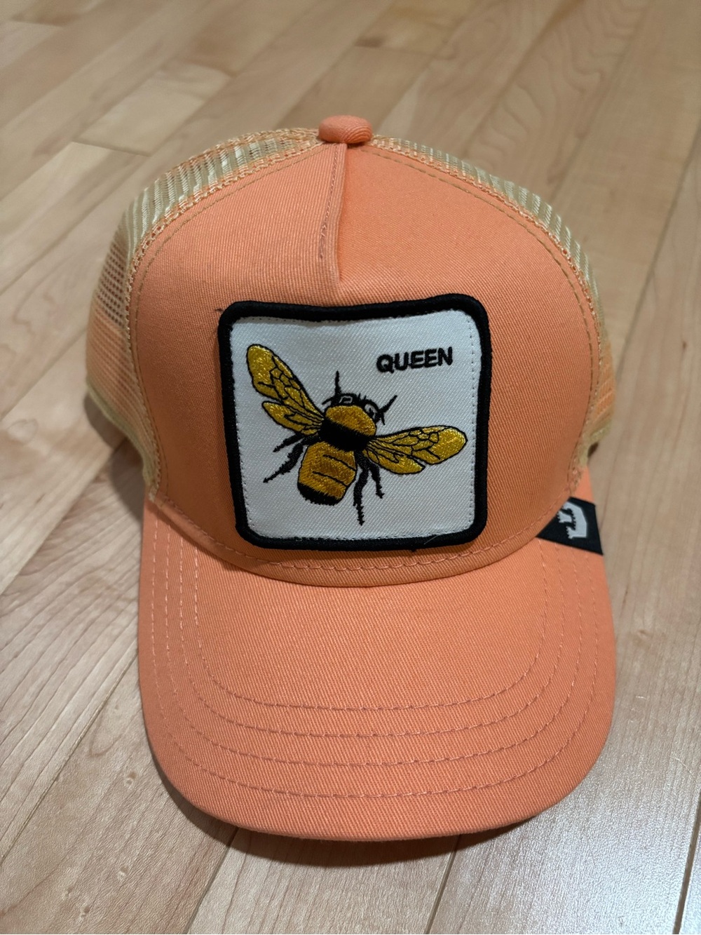 Goorin Bros Queen Bee Trucker Snapback Hat - Coral
